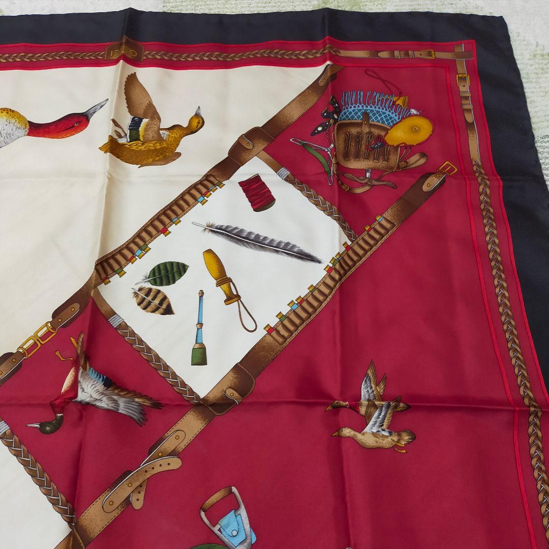 ☆レア☆GUCCI グッチ ヴィンテージ シルク スカーフ - メルカリ