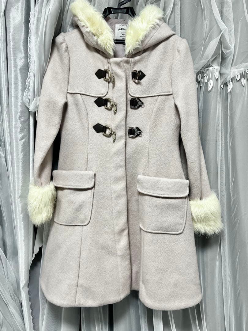 あおい様専用 アンクルージュ ダッフルコート ピンク - メルカリ