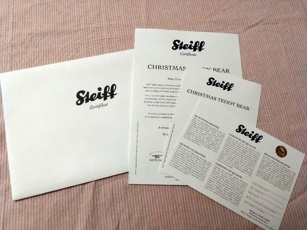 シュタイフ 2011 クリスマス テディベア オルゴール