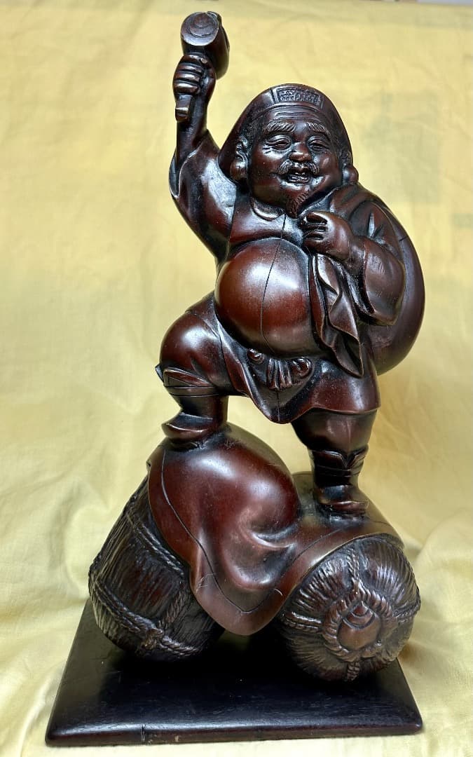 大黒天銅像・秀正銘・七福神・重さ4.8kg 大黒天銅像・秀正銘・七福神・重さ4.8kg 大黒天銅像・秀正銘・七福神