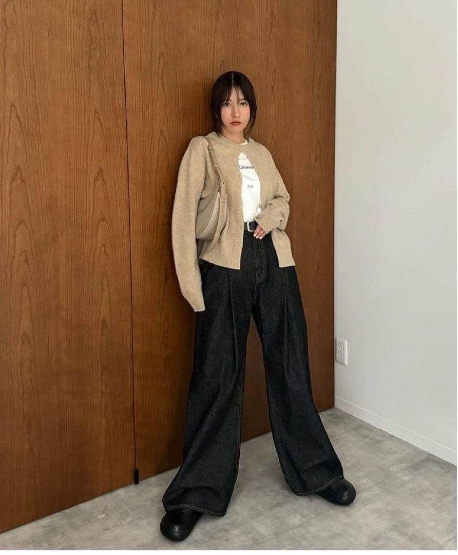 Suzu×CLANE W FACE CENTER SLIT KNIT TOPS - メルカリ