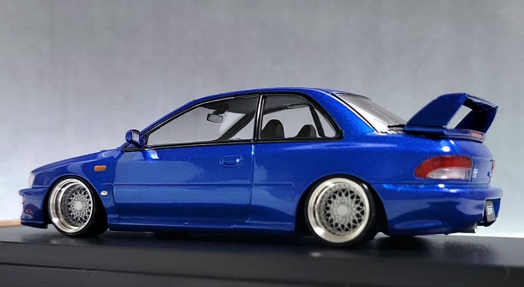 1/43　スバル　インプレッサ改　22B-STi　BBS-RS　アルミ製　深リム