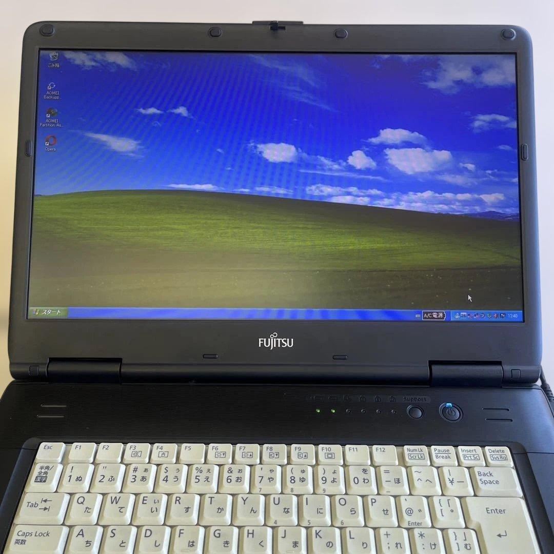 ☆格安美品☆Windows XP☆A4ワイドノートPC☆HDD533使用時間