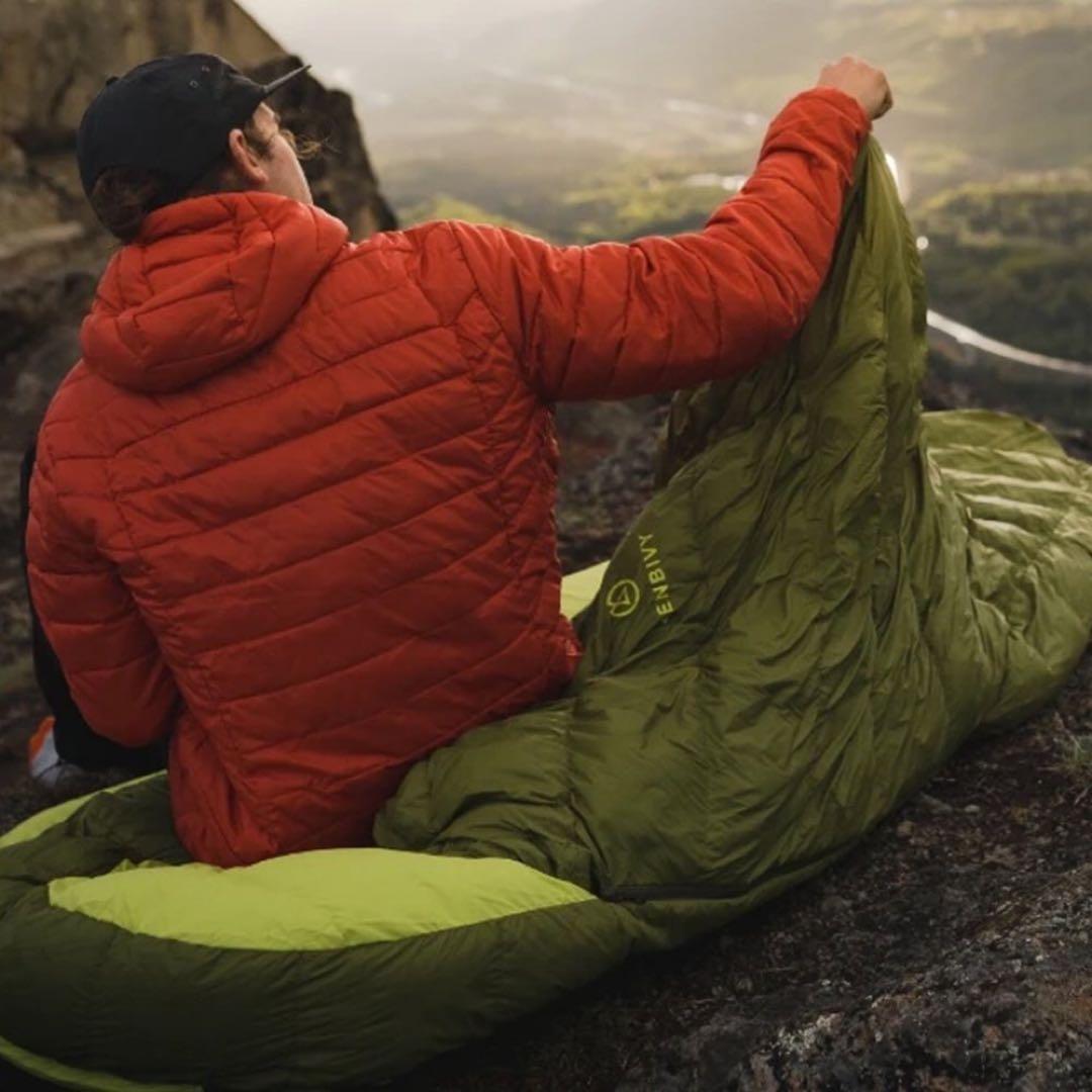 Zenbivy ベッドダウン -5℃ グリーン｜ハイブリッド寝袋 軽量コンパクト