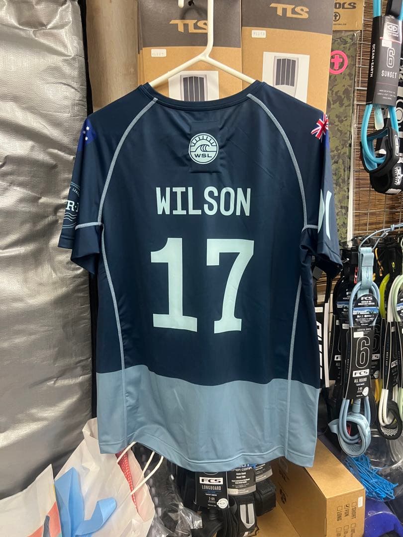 ラスト1枚！wslゼッケン　ジュリアン　ウィルソン　Mサイズ 世界プロサーフィン連盟オフィシャルストア-WSLアスリートジャージ