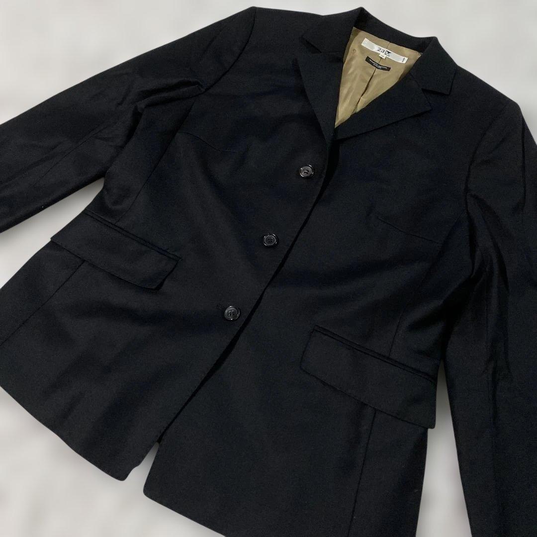 《美品》23区 ⭐︎スーツセットアップ 大きいサイズ　フォーマル46 44ブラック