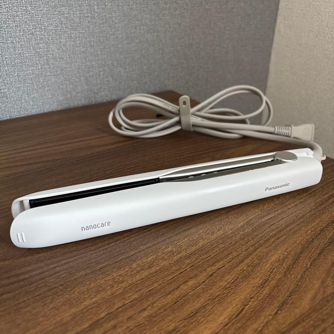 ストレートアイロン ナノケア EH-HS0J-W ホワイト レンタル] パナソニック ストレートアイロン ナノケア EH-HS0J