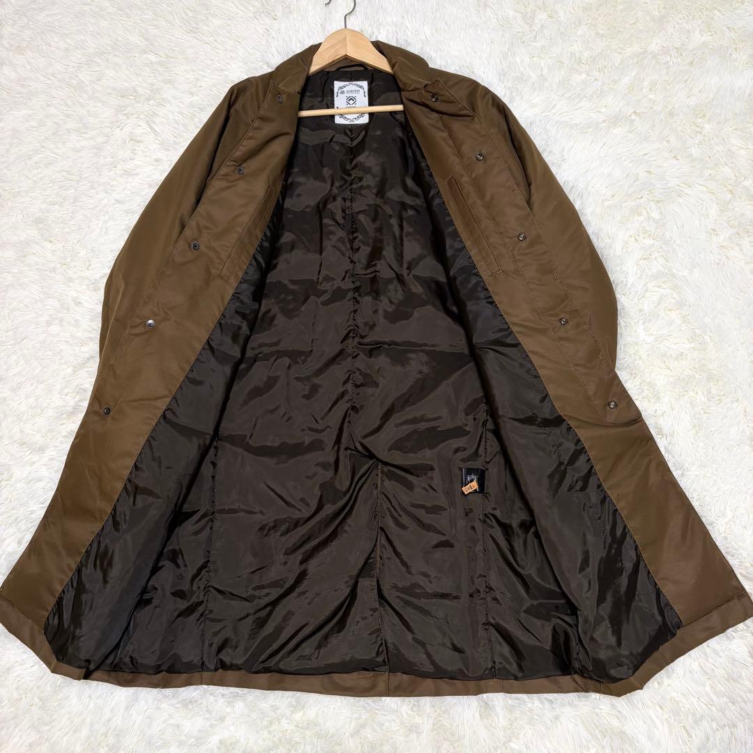 美品 ナノユニバース×河田ダウン ハイブリッドダウンステンカラー