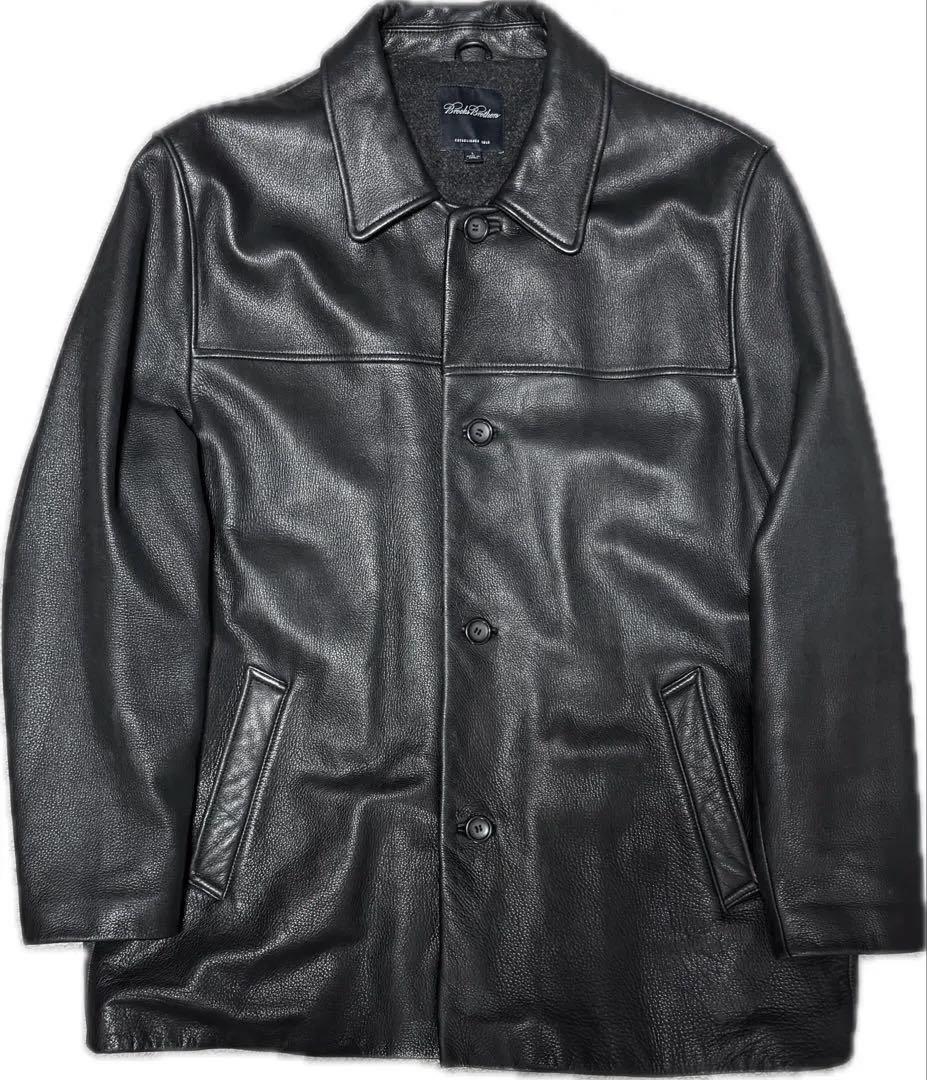 Brooks Brothers レザージャケット L 牛革 カーコート 野村訓市 - メルカリ