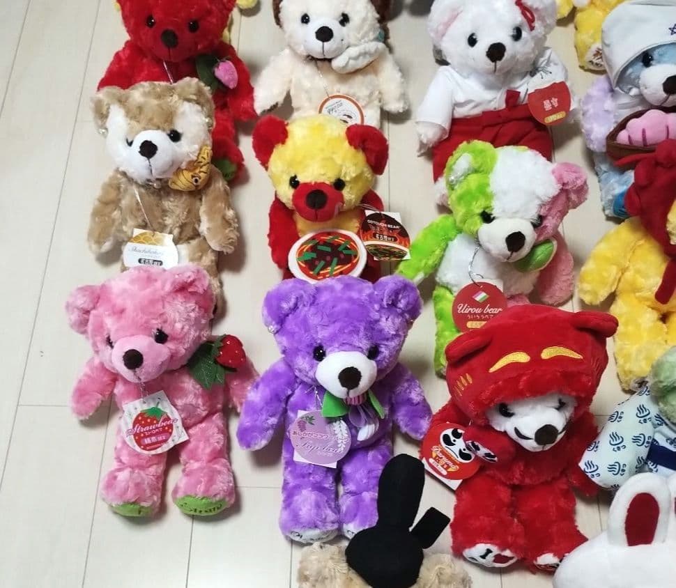 ご当地ベア　日光　うさぎ　栃木　群馬　草津　三重　名古屋　伊勢　山形　ぬいぐるみ