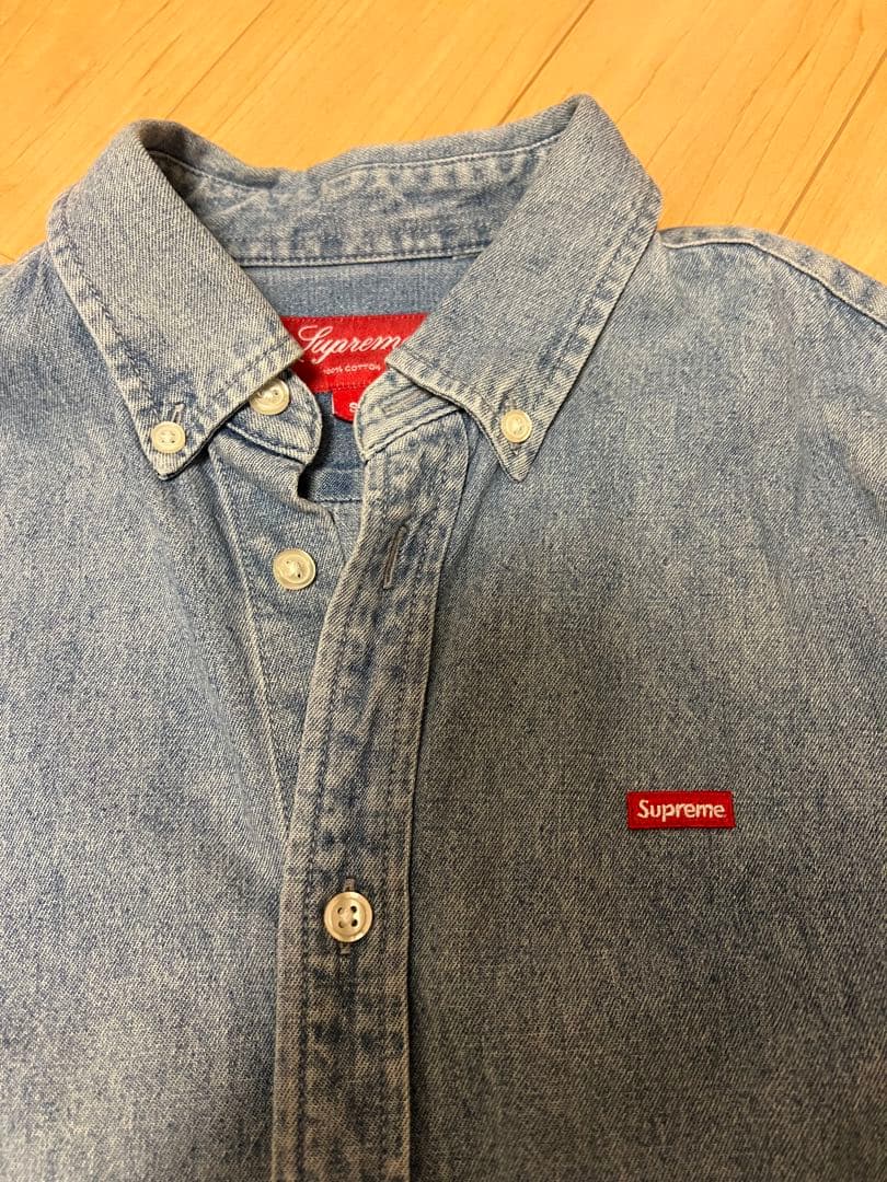トップス Supreme Small Box Twill Shirt \"Denim\"