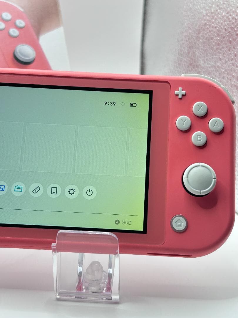 Switch Lite 本体 箱 充電器 コーラル 動作確認済 #131 - メルカリ