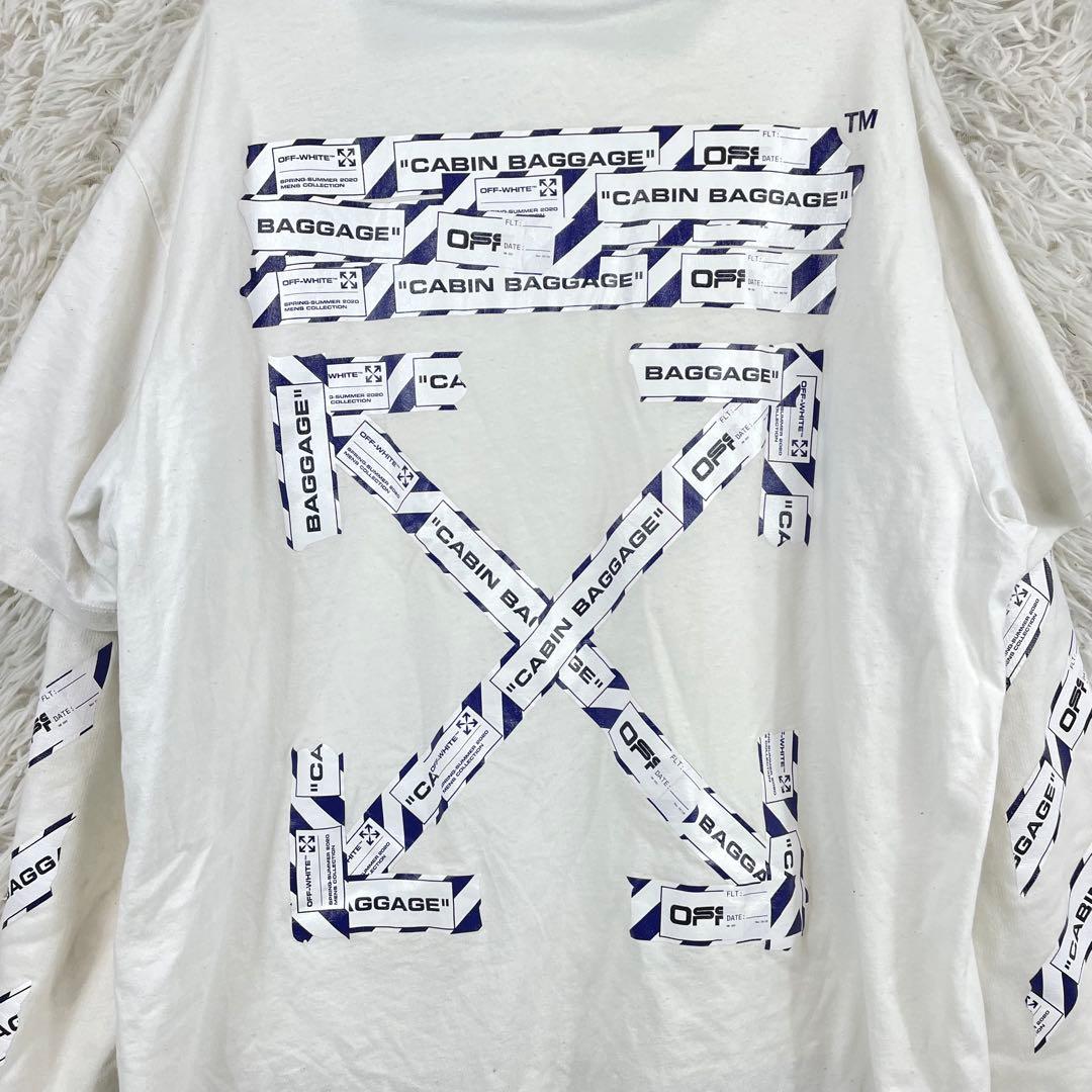 off-white レイヤードパーカー フーディー XL相当 ホワイト