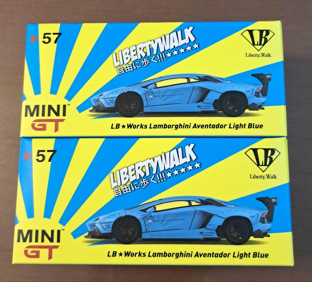 ミニカー LBWorks Lamborghini Aventador Light Blue Liberty Walk LB-Works Lamborghini Aventador (Sky Blue Metallic