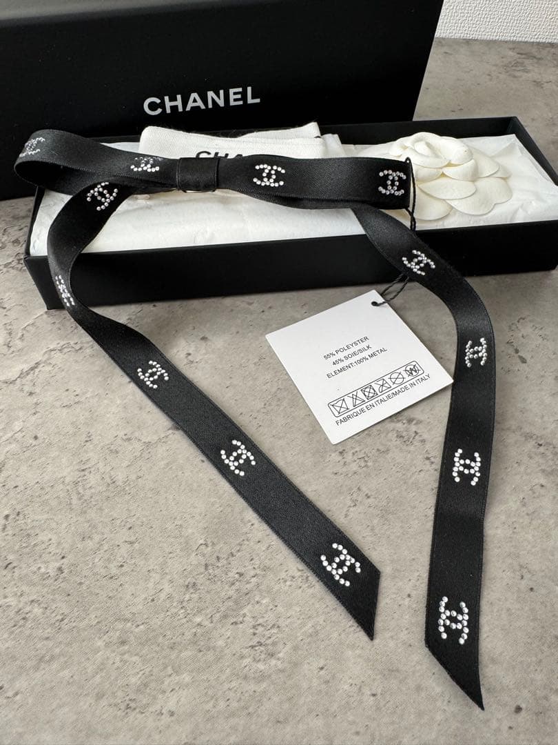 新品未使用CHANEL リボン バレッタ ブラック ラインストーン ココマーク 楽天市場】CHANEL シャネル ココマーク リボン バレッタ ヘアクリップ