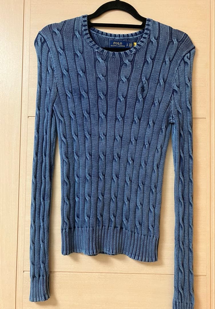ラルフローレン インディゴケーブルニット - メルカリ