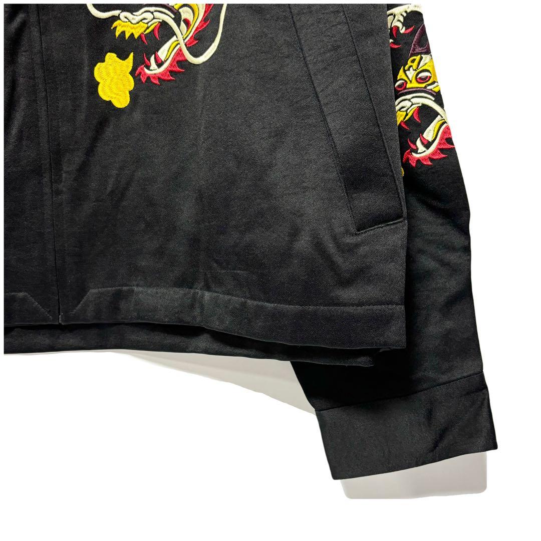 新品 ラッセルノ ゴルフ ドラゴン スーベニア ジャケット ブラック XL