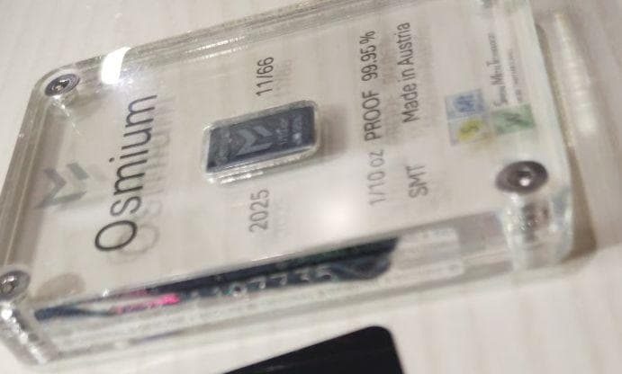 shii様専用】オスミウム インゴット（保証書付き） 重量3.11g - メルカリ