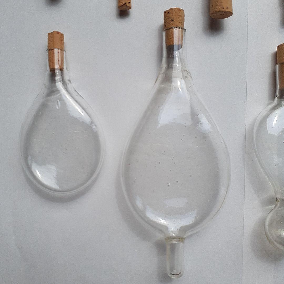 ゴム風船型N アンティーク硝子 昭和レトロ レトロ雑貨 とろとろガラス