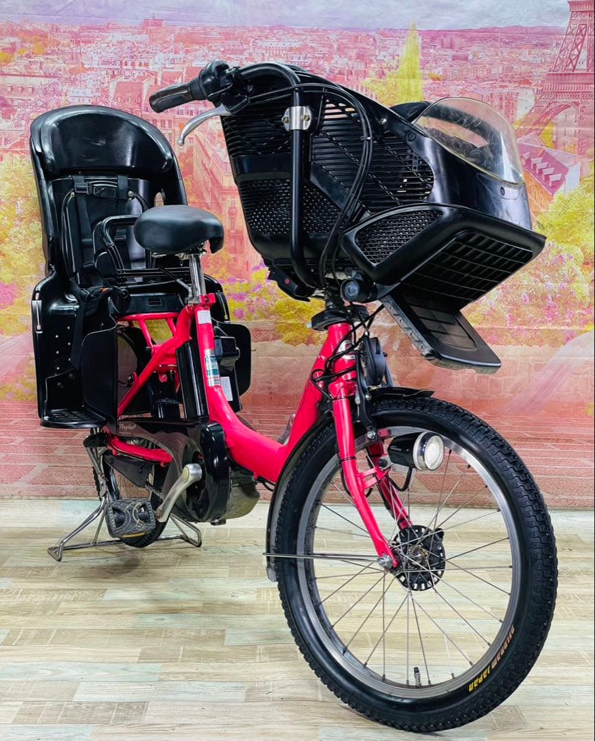 ZK3467 電動自転車 ブリヂストン アンジェリーノ 子供乗せ 20インチ