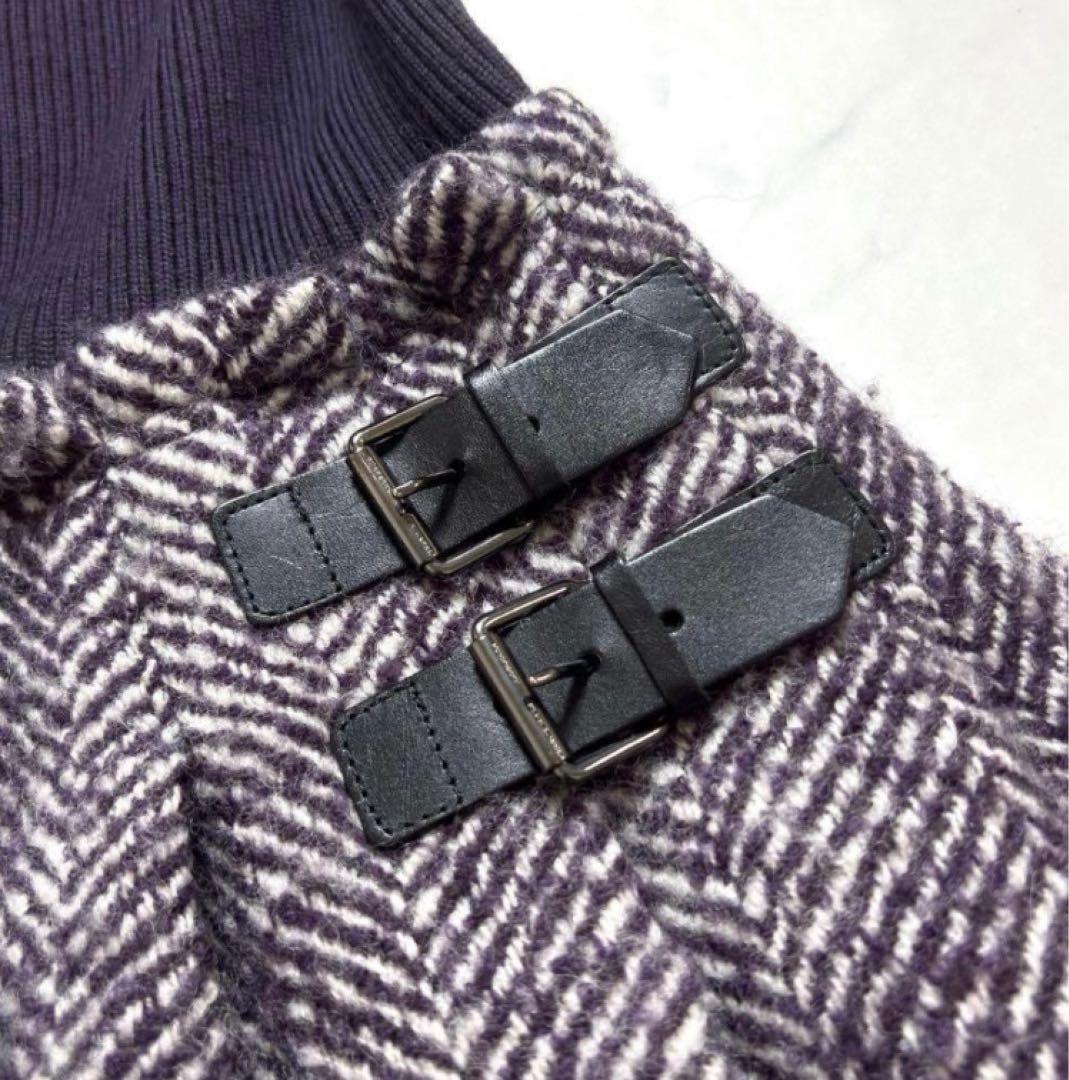 バーバリータートルネック 半袖ニットドレス - トップス送料 無料