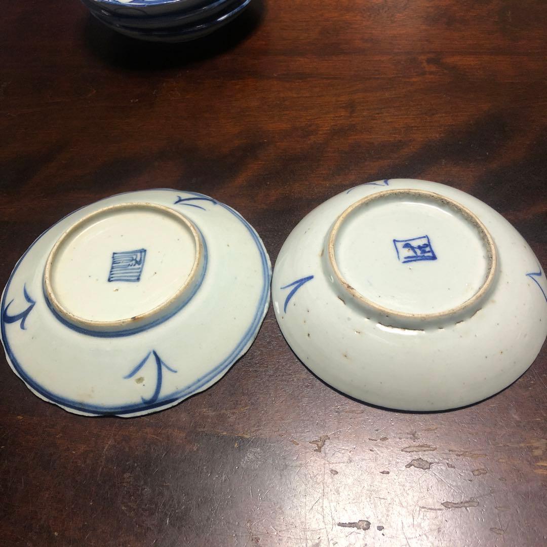 中国 清時代 古染め付け皿 5枚 - メルカリ