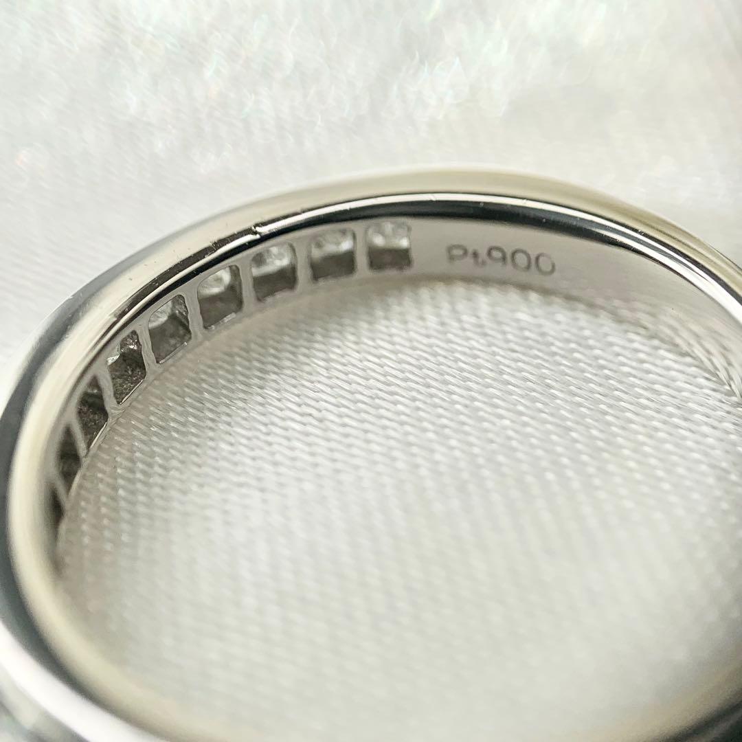 プリンセスカット ダイヤモンド エタニティ リング 0.59ct ダイヤ