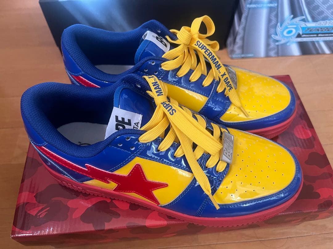 DC×APE アベイシングエイプ ベイプスタ ロー スーパーマン　26.5cm