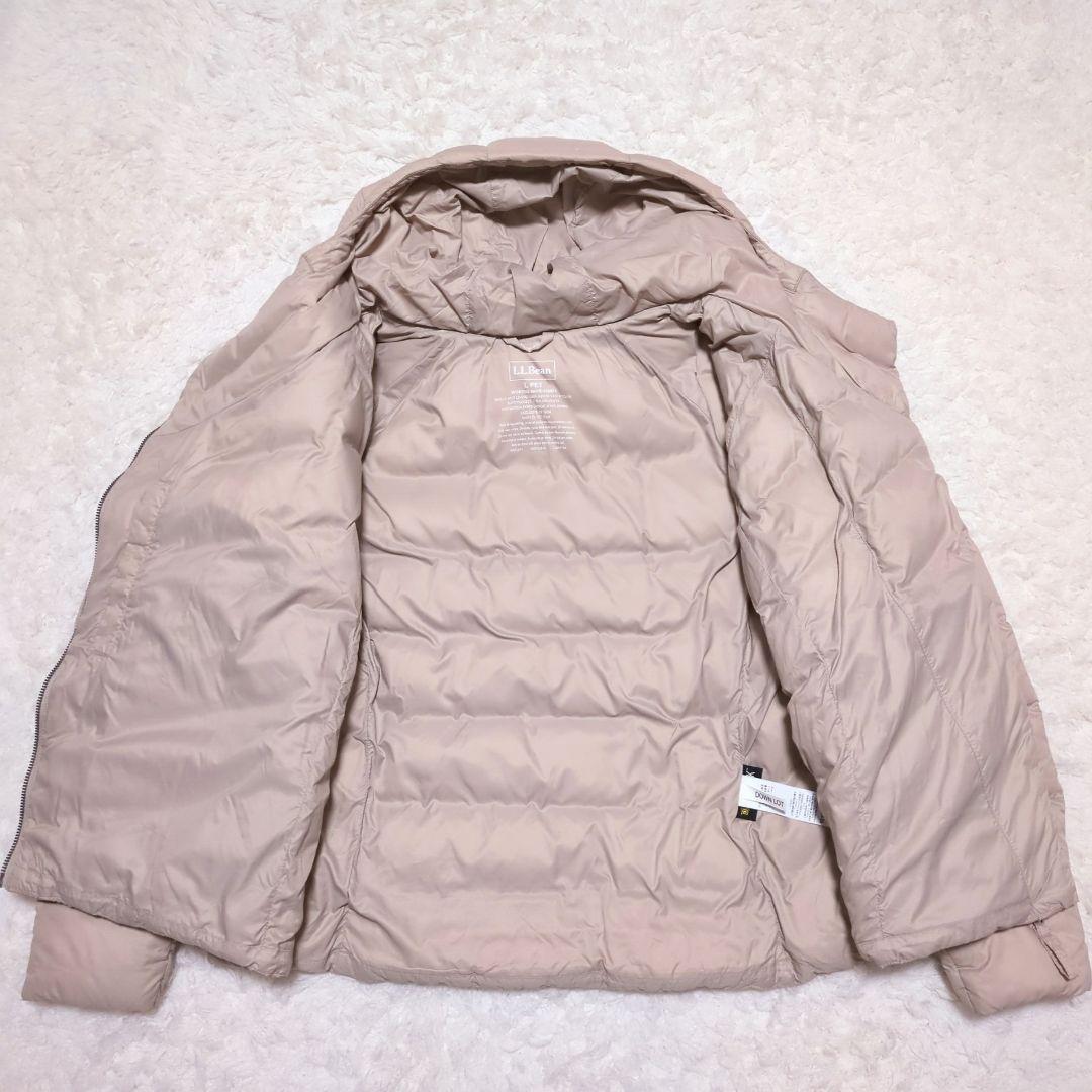 L.L.Bean♦バウンドレス ダウン パファー ジャケット ロゴ ベージュ M