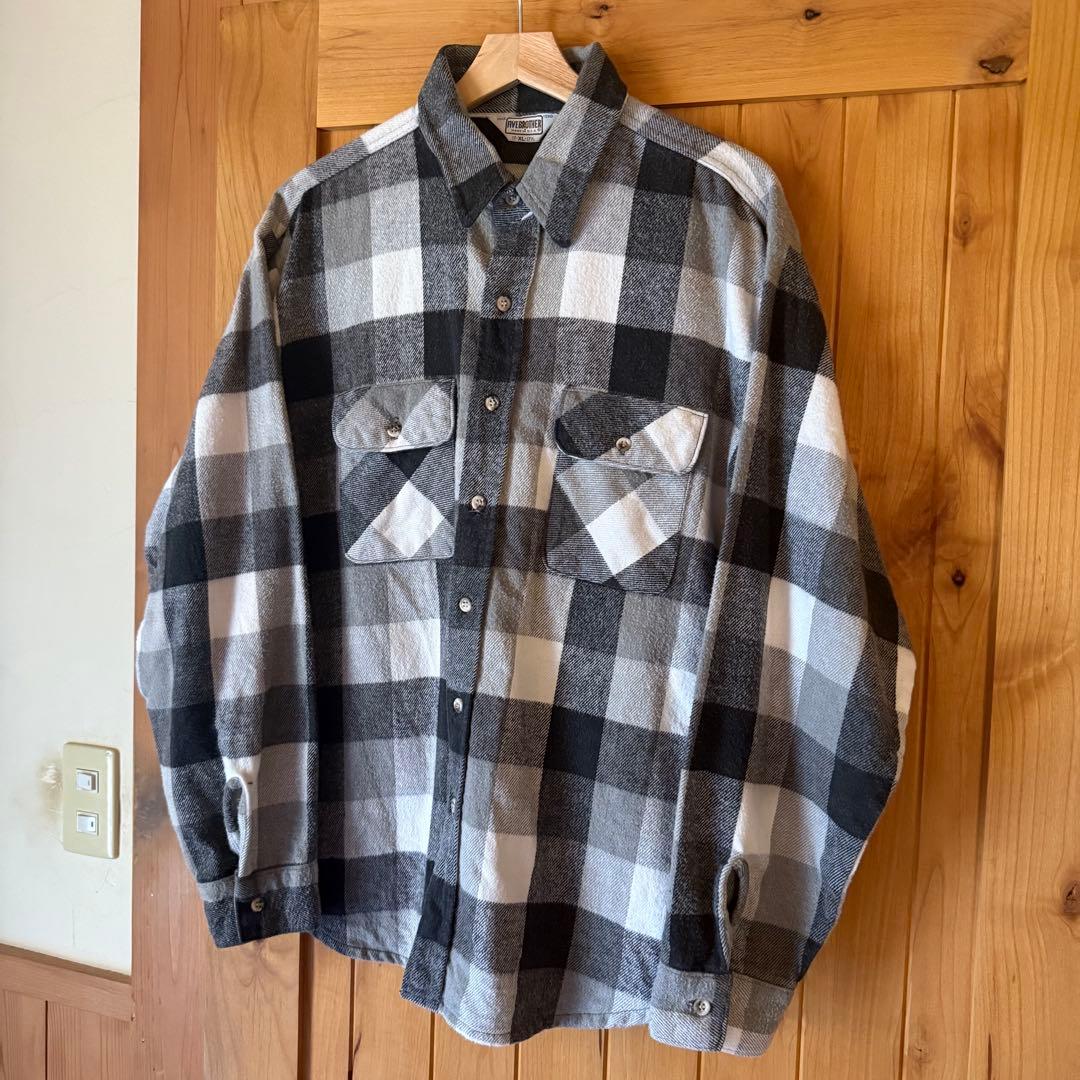 希少 FIVE BROTHER ネルシャツ XL ファイブブラザー 三角タグ - メルカリ