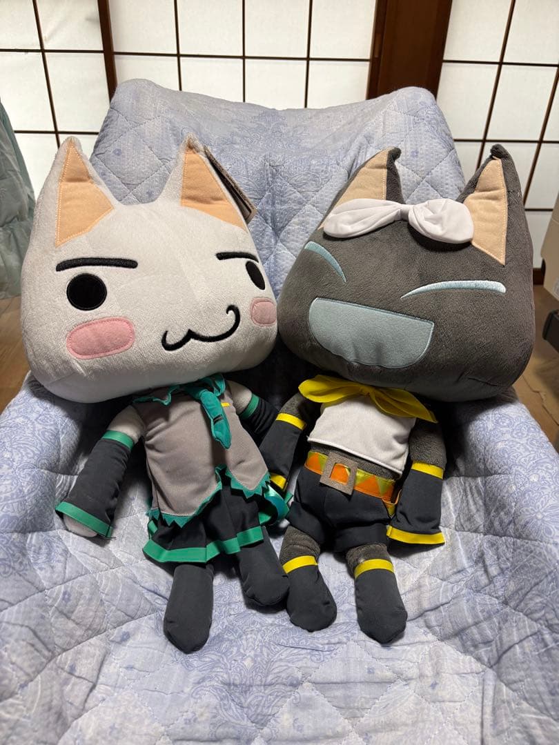 どこでもいっしょ　初音ミク　鏡音リン　コラボぬいぐるみ 2体セット