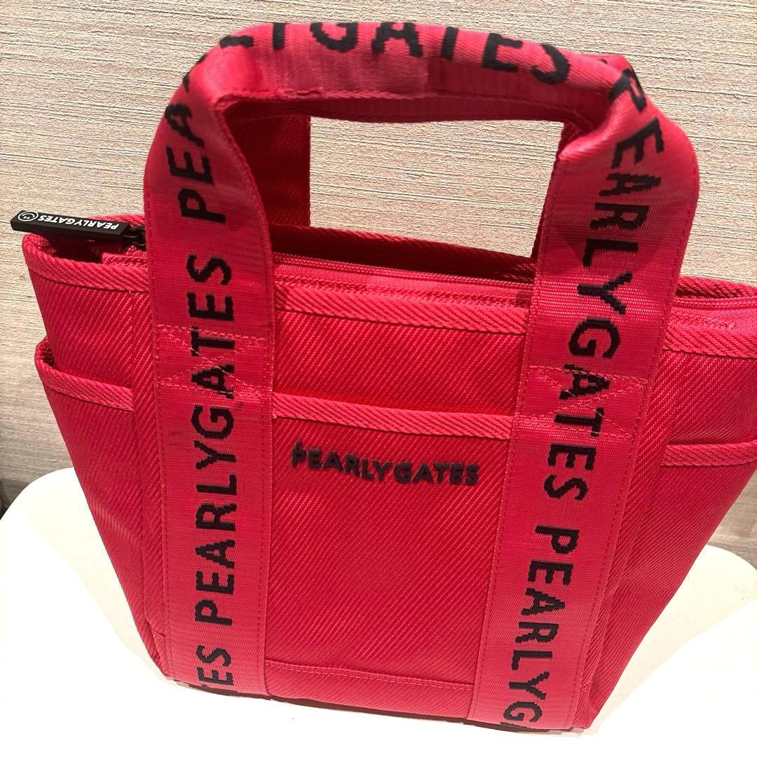 【美品】ゴルフカートバッグ　ピンク PEARLY GATES PEARLY GATES パーリーゲイツ カートバッグ ピンク系 ランク：B 【中古