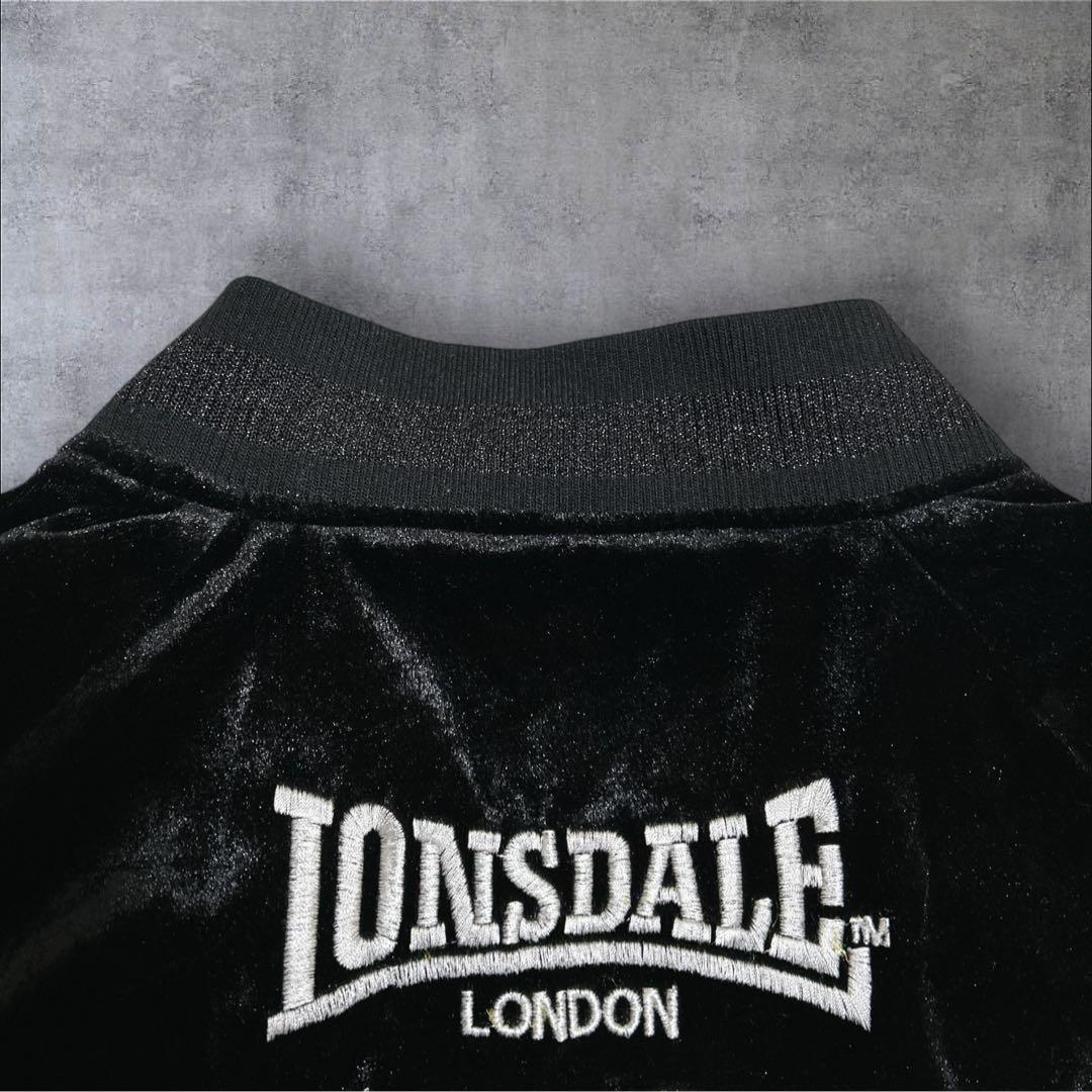 希少✨LONSDALE ベロア スカジャン 刺繍 トラックジャケット 和柄 龍