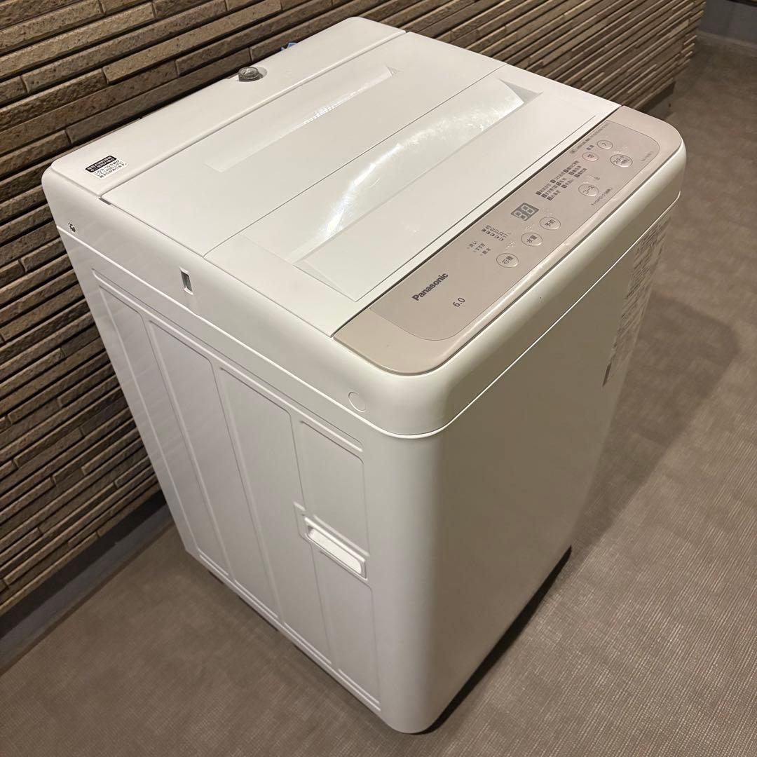 【東京23区設置無料‼️】Panasonic 縦型洗濯機 6.0kg 2022年製