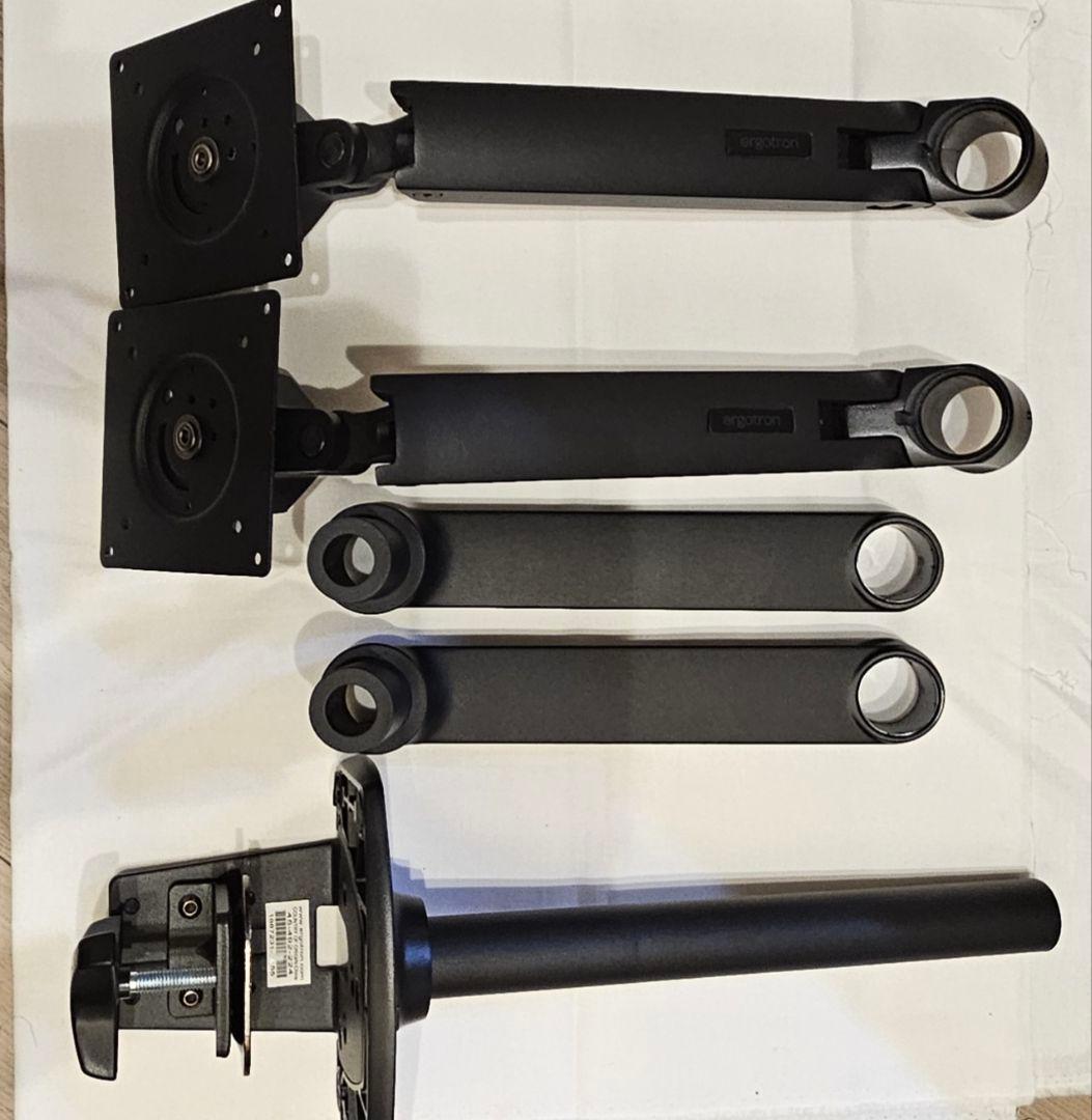 エルゴトロン　LXデュアル デスク マウント アーム スタッキング 送料無料】 Ergotron エルゴトロン LX デュアル デスクマウントアーム