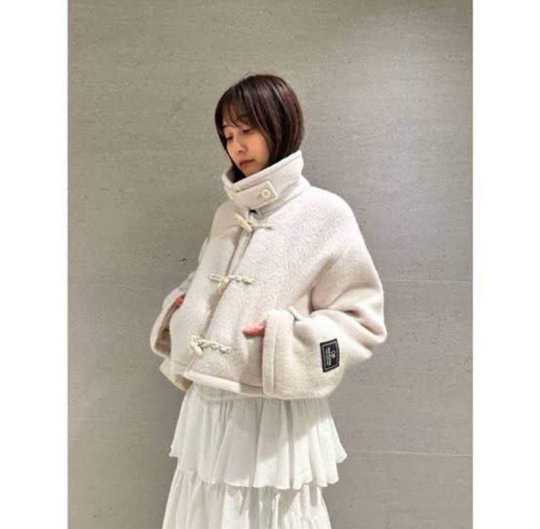 snidel スナイデル 24AW ウールシャギーショートダッフルコート - メルカリ