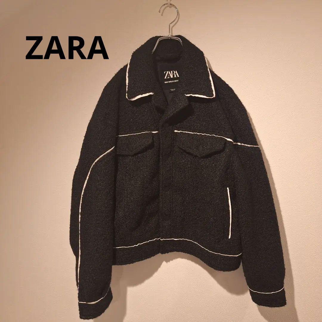 ZARA コントラストトップステッチブークレジャケット M 完売品 - メルカリ