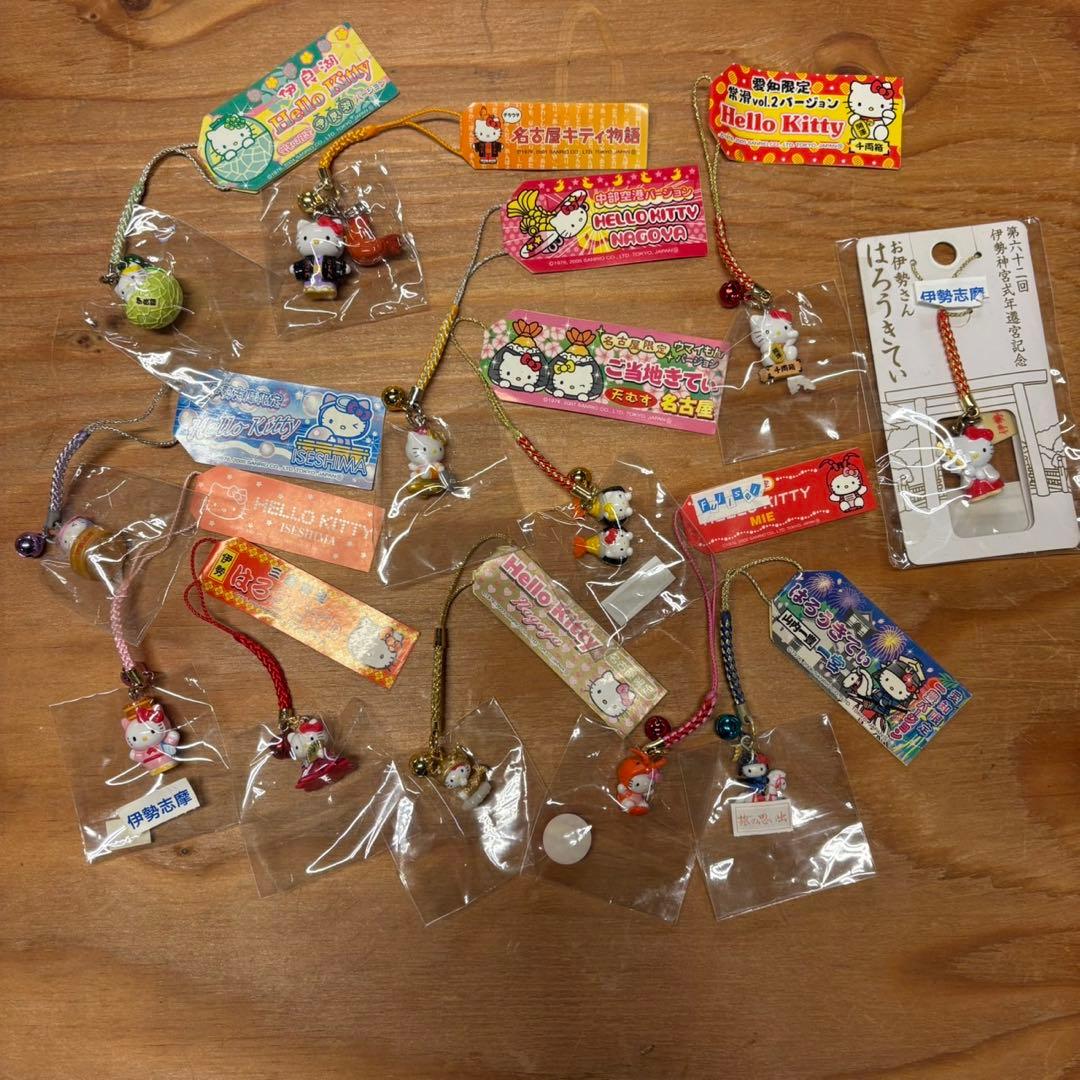 ハローキティ 愛知 三重 県内 限定 ご当地ストラップ 12個 セット 2329355564.jpg?1721957682
