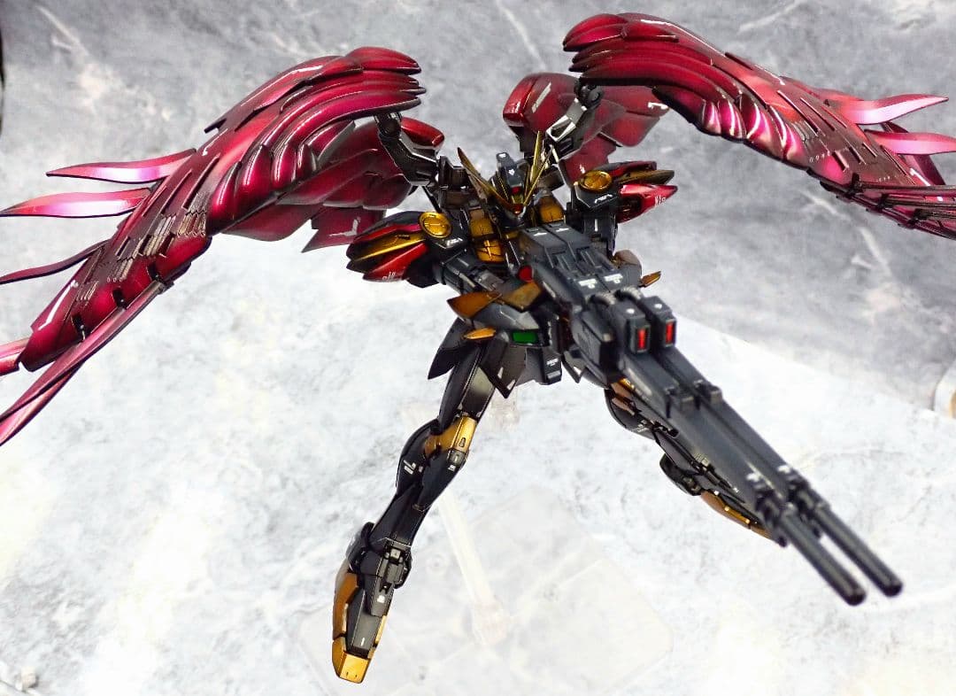 RG ウイングガンダムゼロリベリオン 全塗装 ガンプラ 塗装済み 完成品