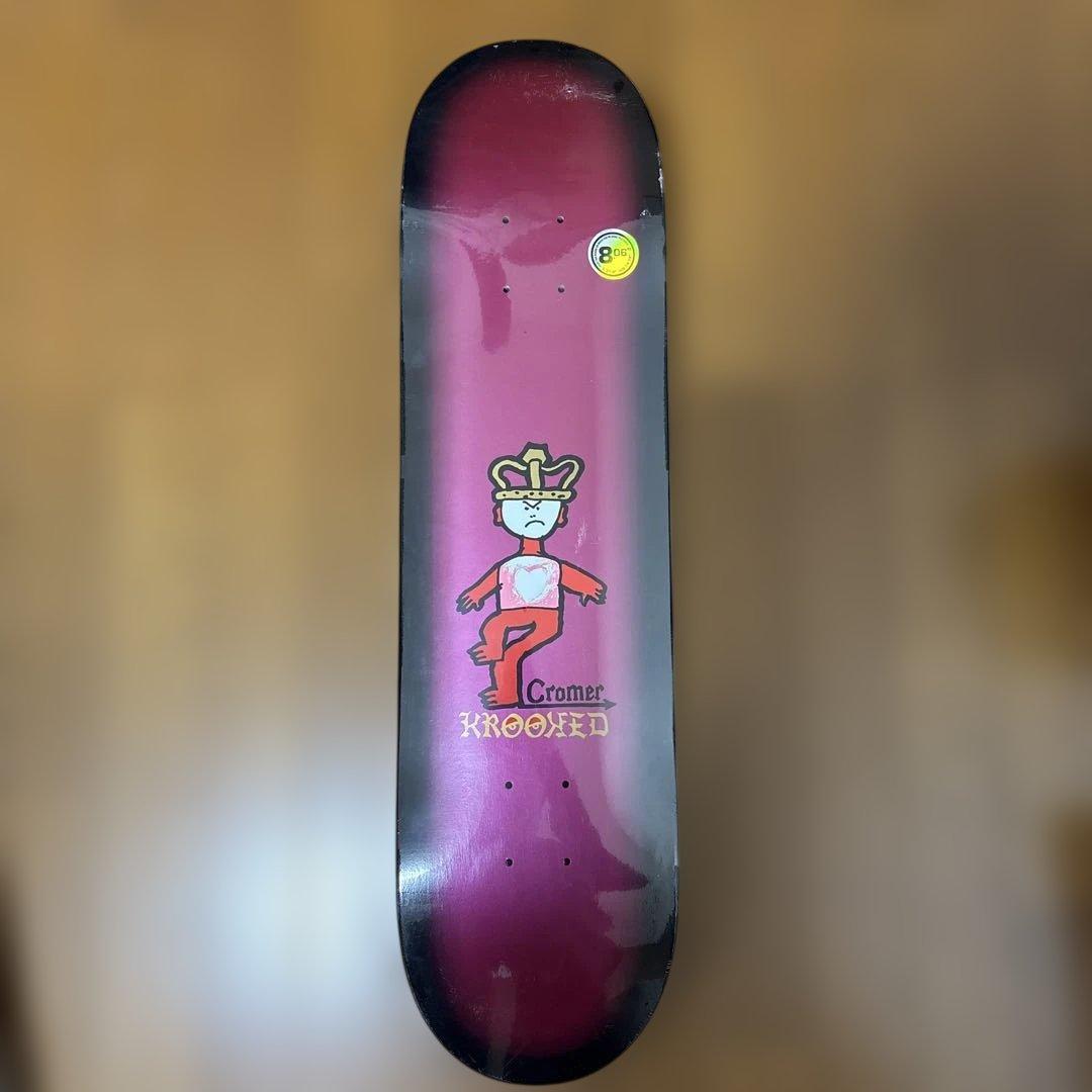 クルキッド　8.06インチ KROOKED（クルキッド） 8.06インチ スケボー デッキ KROOKED TEAM EYES