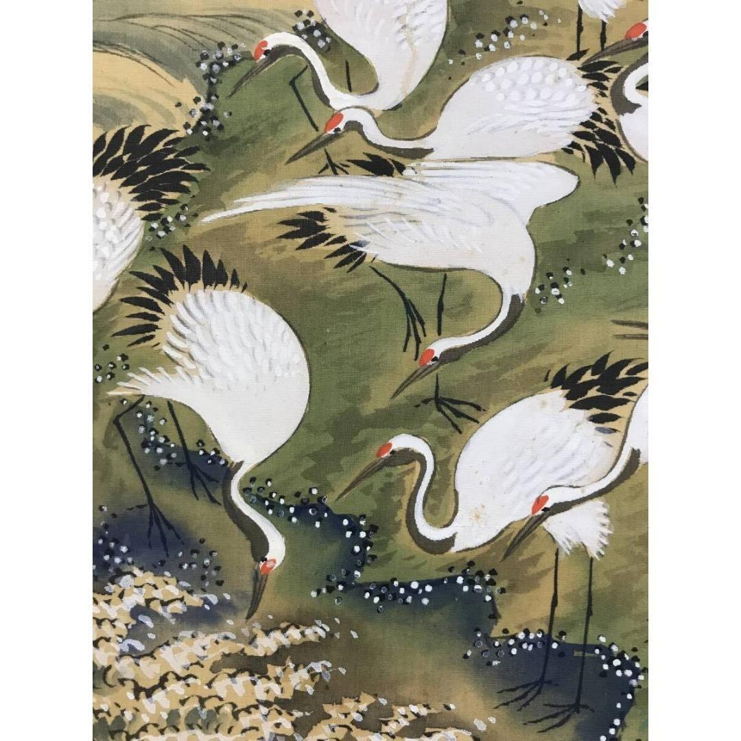 真作/土佐光貞/群鶴図/ツル図/掛軸☆宝船☆AK-310 - メルカリ