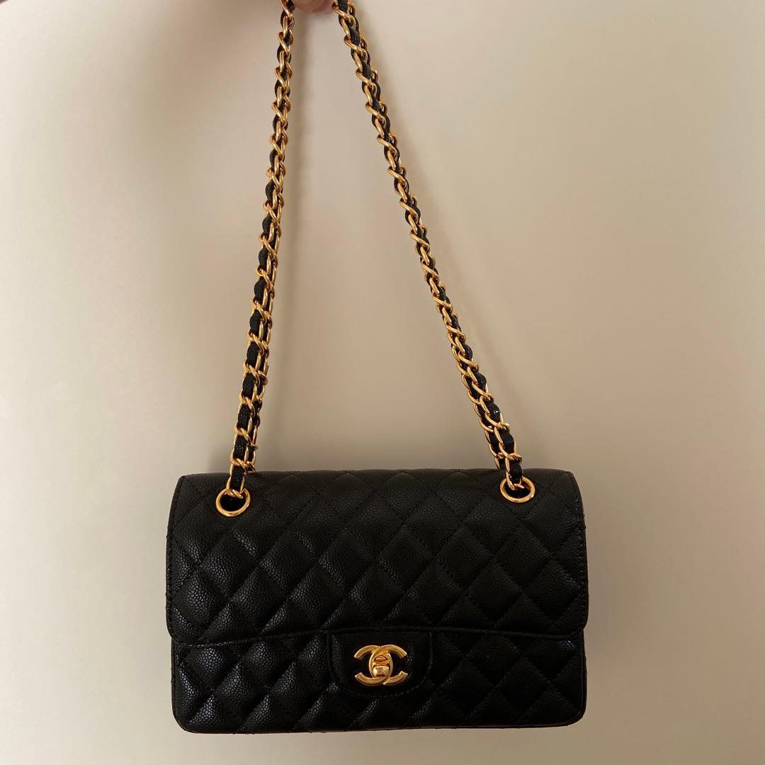 CHANEL ブラック キルティング ショルダーバッグ - メルカリ