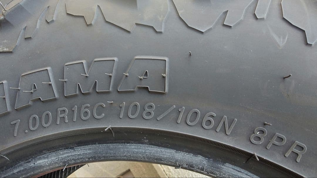 ヨコハマ ジオランダー X-MT 7.00R16 4本 ジムニー タイヤ 中古