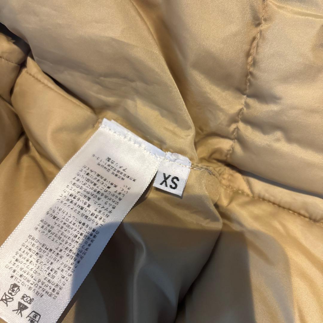 ベージュ フード付き FreeCITYダウンジャケット - メルカリ