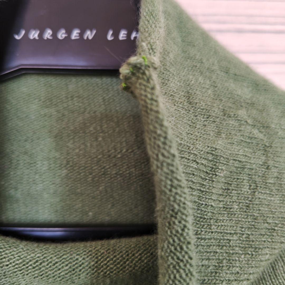 ヨーガンレール グリーン プルオーバーニット ゆったり アンゴラ混