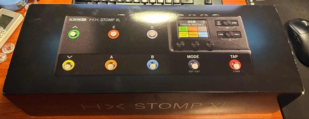 ギター LINE6 HX Stomp XL Line 6 HX Stomp XL Guitar Multi-effects Floor Processor - Burgundy