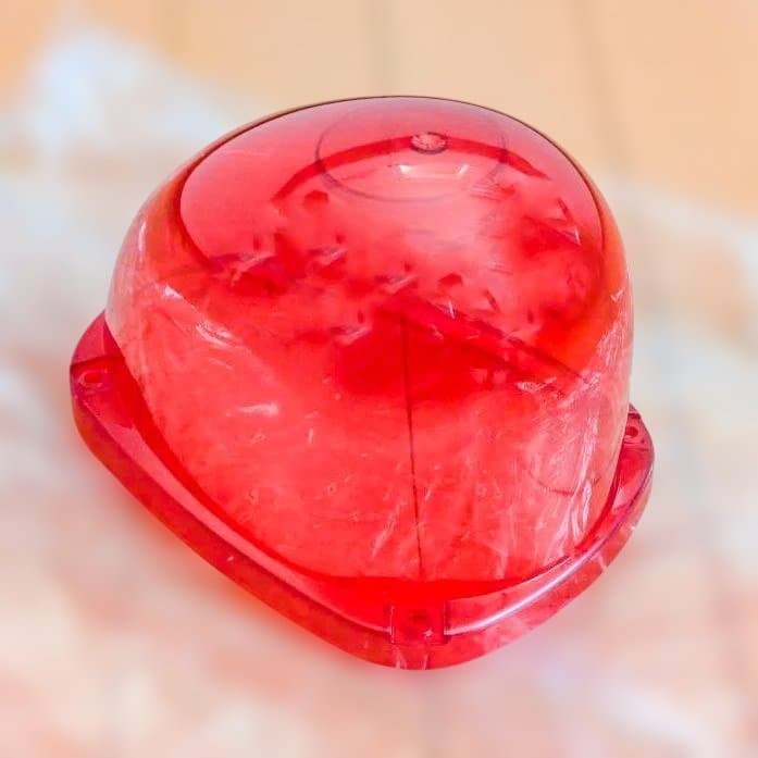 パトライト LED流線型回転灯用 赤色グローブ（中古） 流線型回転灯（ゴムマグネット取付 / 吸着盤付き） | HKFM-M1GSMF-R