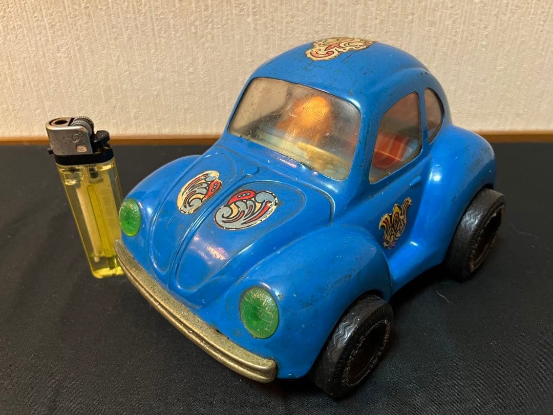 日本製/当時物/レトロ/アサヒ玩具/asahi toy/VW/車/ブリキ/青 Yahoo!オークション -「アサヒ玩具 ブリキ」の落札相場・落札価格