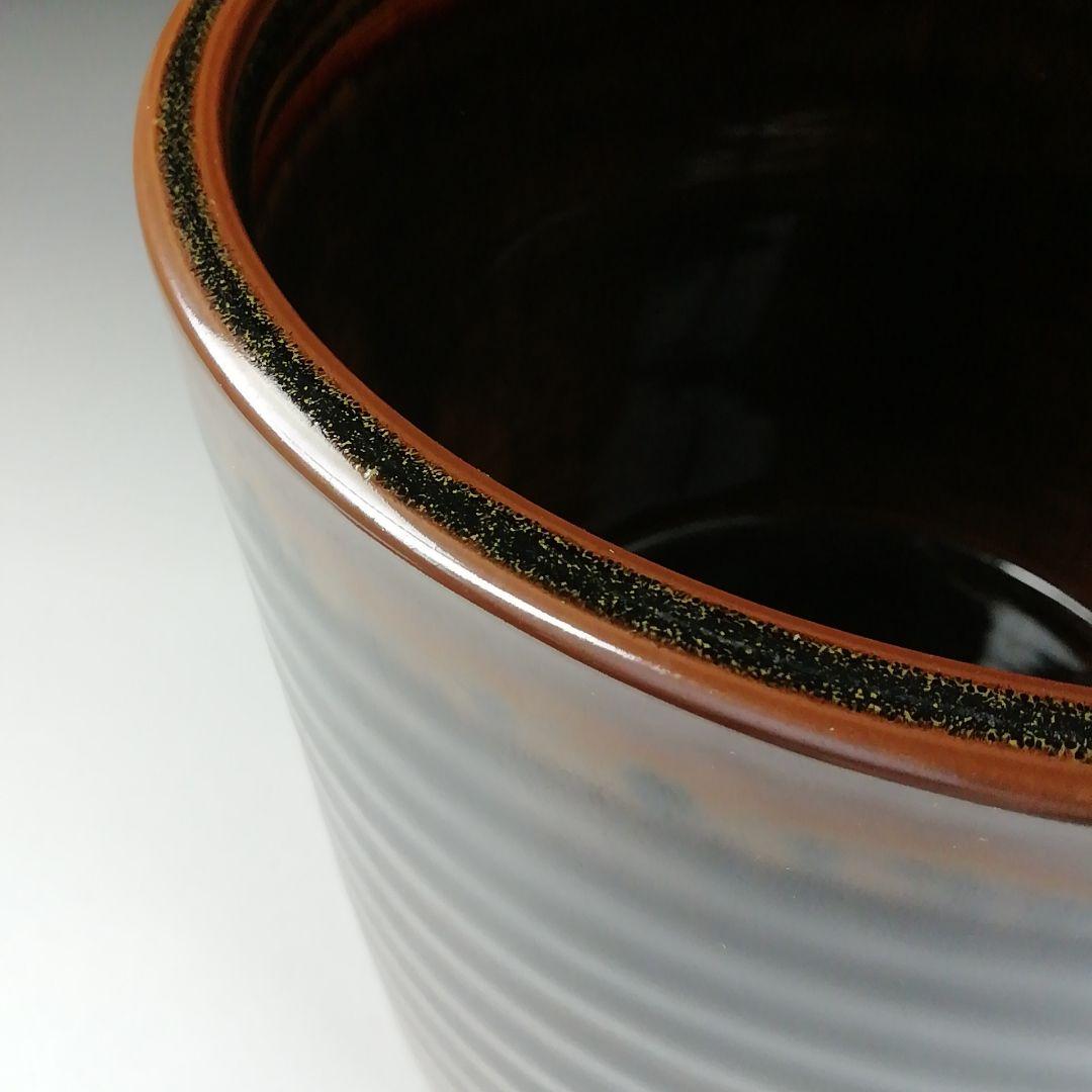 T842 水指 『古瀬戸 一重口 水指』『泉窯 加藤藤山 造』 共箱