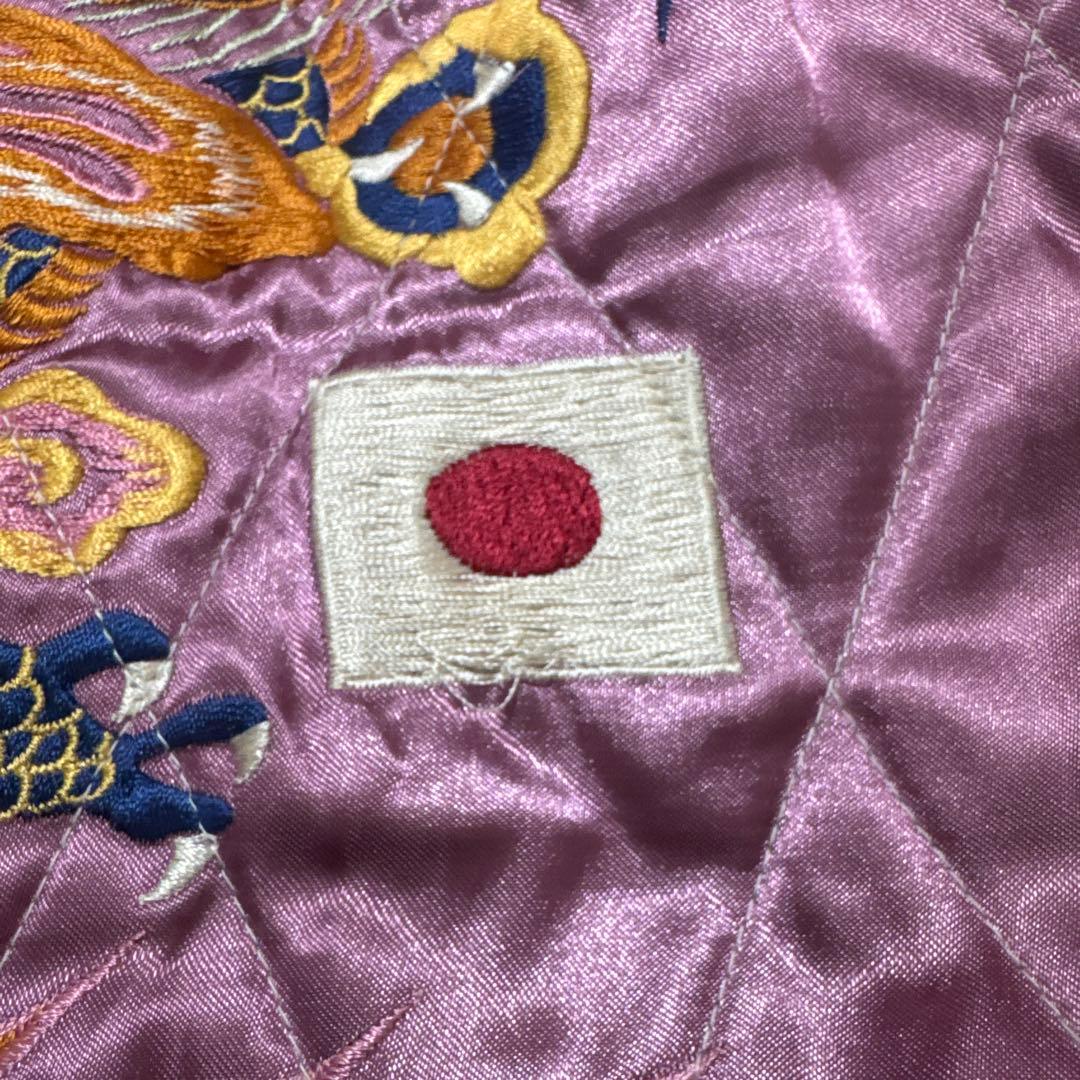 テーラー東洋 別珍 スカジャン 鷹×虎 USMC 龍 スーベニアジャケット L